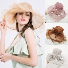 Mujer Fashion Sun Hat Floppy Mesh Wide Brim Hat Casual Summer Beach Cap 6 COLORS  eb-48733751
